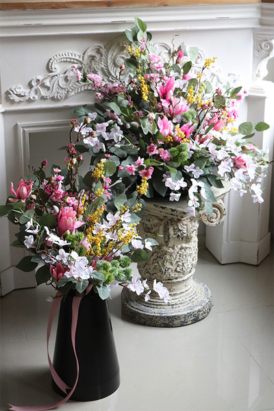 Magnolie Moderno, komplet dekoracji nagrobnych