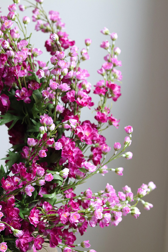 Pink FLowers 2, różowy wianek na drzwi