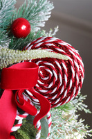 Lokomotywa Redina, świąteczny stroik z choineczkami