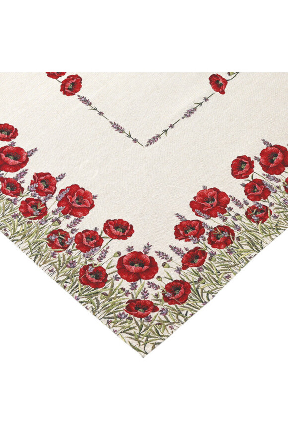 Maki i Lawenda, obrus gobelinowy serweta