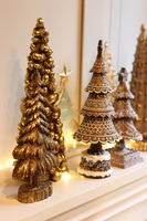 Xmas Gold, figurka świąteczna choinka 