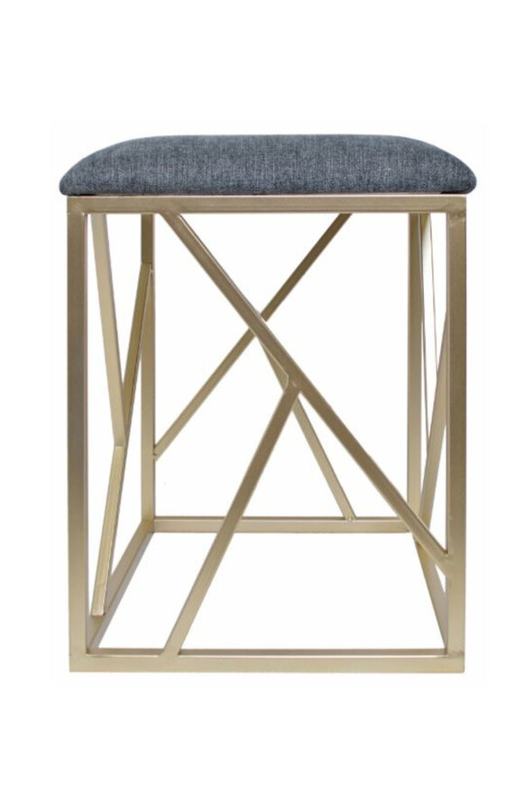 Magnat, pufa / siedzisko, kolor szary melanż , wym. 40.5x35x46cm