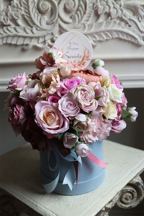 Heliasa, welurowy flowerbox