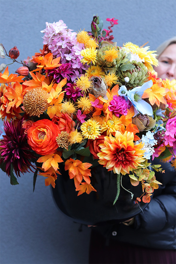 Janina Jesienna Grande 3, kwiatowa kompozycja nagrobna