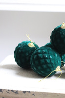 Królewskie Welurowe, bombki choinkowe, zielone