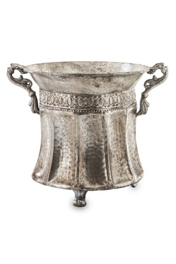 osłonka / donica Antyk Amfora srebrna 1, wys.29cm