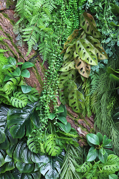 EcoGreen Wall, zielona ściana z roślin sztucznych panel