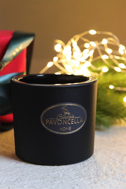 Smell of Christmas, sojowo-kokosowa świeca zapachowa w szkle, czarna, 170g