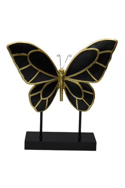 Black Butterfly, figurka dekoracyjna Motyl, wym.32.5x30cm