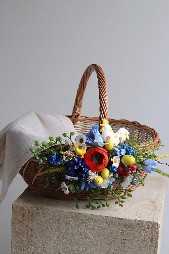 Mazovia Easter, dekorowany koszyczek wielkanocny