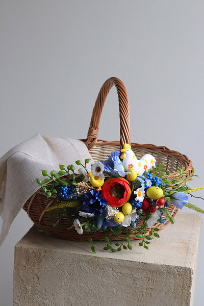 Mazovia Easter, dekorowany koszyczek wielkanocny