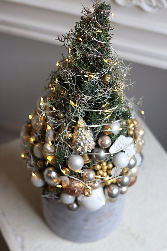 Christmas Tree, świąteczny flowerbox LED