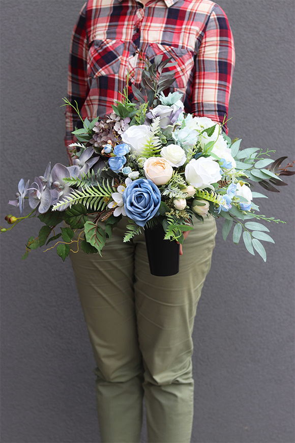 Nadia Blue 2, komplet dekoracji nagrobnych