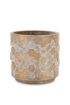 Honey Modern, osłonka ze wzorem cementowa, wym.15.5x15.5cm