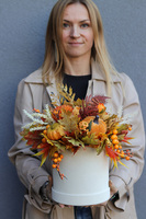 Moko Otonio, welurowy flowerbox jesienny