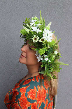 Hawajski, kwiatowy wianek na głowę, rozmiar uniwersalny