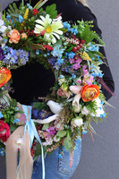 Frederica, kolorowy wianek dekoracyjny