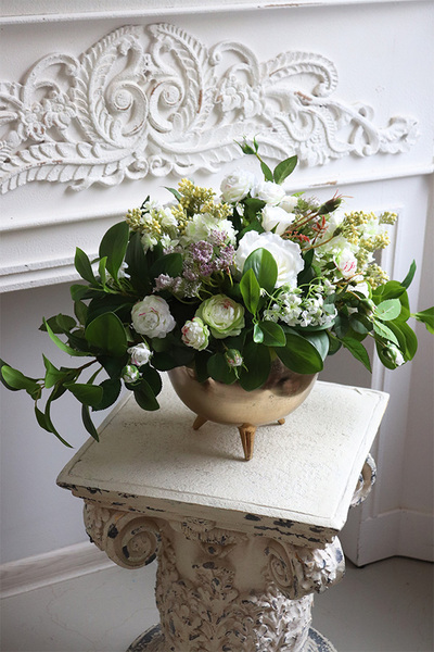 Biała Lady, kompozycja kwiatowa