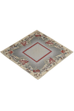 Red House, świąteczny obrus gobelinowy, 98x98cm 