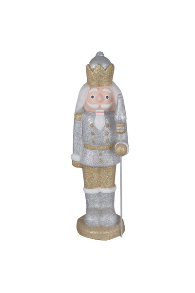 Nutcracker Gold&Silver Christmas II, ceramiczny dziadek do orzechów, wys.60cm