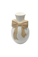 Kokarda Beige, wazon ceramiczny z kokardą
