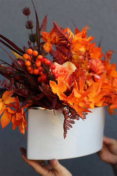 Autumno Manfredo, jesienna kompozycja w naczyniu