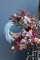 asymetryczny jesienny wianek