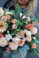 Morelli, kompozycja nagrobna w plastikowym naczyniu