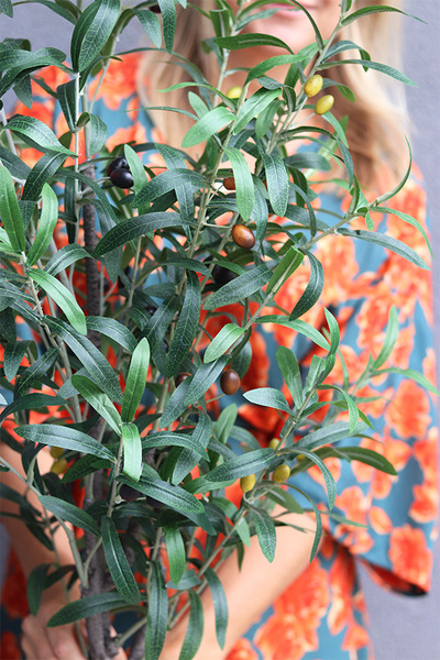 Drzewko Oliwne / Oliwka, sztuczne drzewko w osłonce / donicy