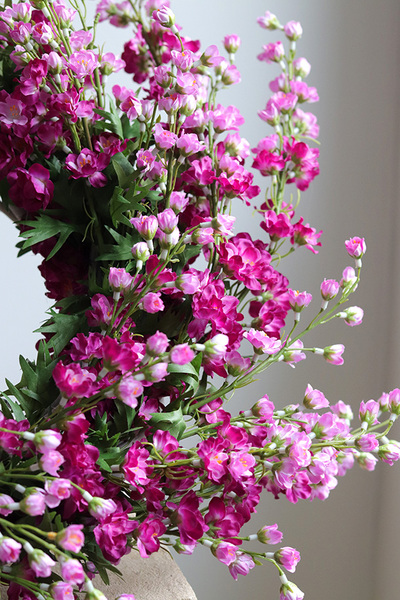 Pink FLowers 2, różowy wianek na drzwi