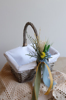 Pod Sikorką, dekorowany koszyczek wielkanocny