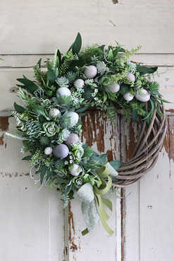 wianek dekoracyjny Zielono Mi na Wielkanoc, rozp.37cm