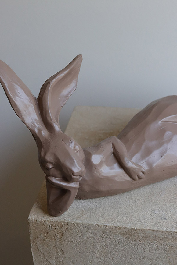 Wielkanocna Siesta, zajączek wielkanocny figurka