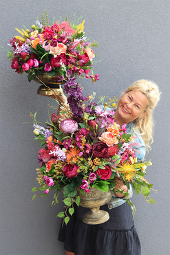 Hellisano Twins, puchar z kwiatami, kpl.2szt