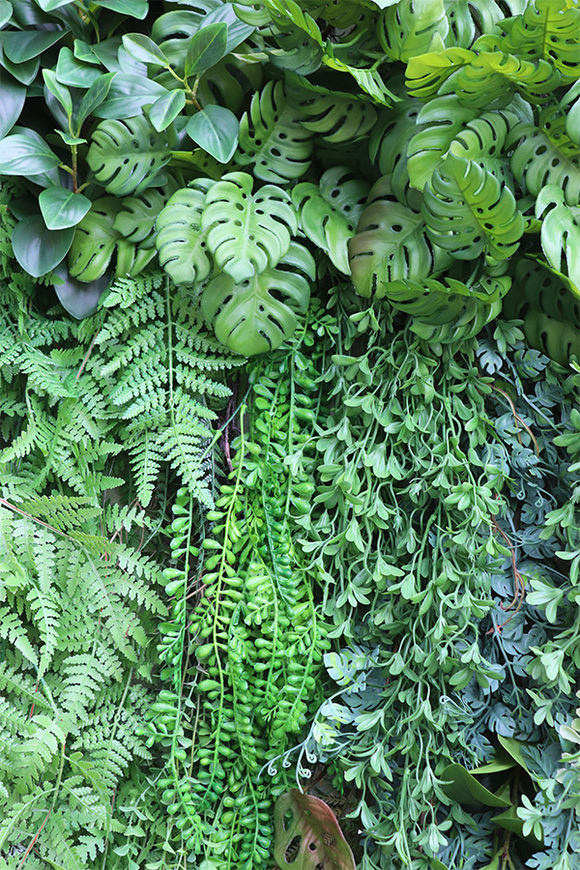EcoGreen Wall, zielona ściana z roślin sztucznych panel
