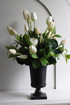 Deluxe Amsterdam, bukiet nagrobny we wkładzie do wazonu, dł.44cm