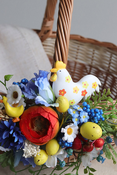 Mazovia Easter, dekorowany koszyczek wielkanocny