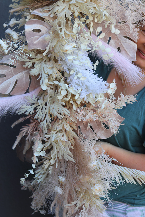 Boho House Beige, girlanda ze sztucznych roślin