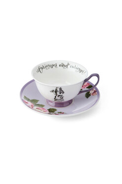 Alice in Wonderland, filiżanka ze spodkiem kolorowa, poj.140ml