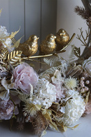 Złote Ptaki, asymetryczny wianek na drzwi