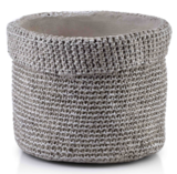 Boho Grey, cementowa donica / osłonka, mała wym.19.5x16.5cm