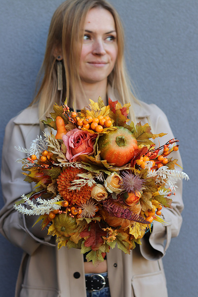 Moko Otonio, welurowy flowerbox jesienny