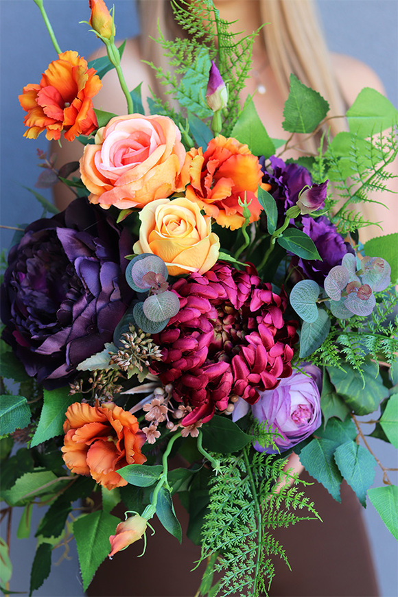 Jesień w Domu, bukiet nagrobny we wkładzie