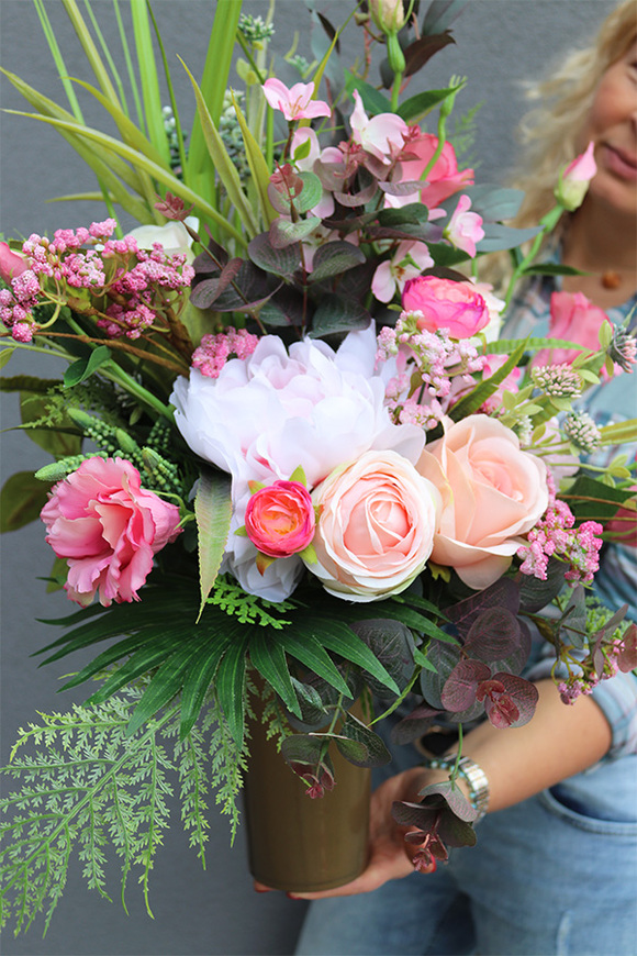 Genna, dekoracja bukiet nagrobny we wkładzie, wys.77cm 