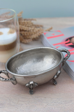 miseczka / miska cynowana Valentina 18x11cm