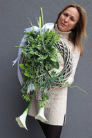 Bogini 2, komplet dekoracji nagrobnych, wieniec + bukiet 