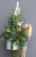 Geroya, zielona kompozycja z trawami do twojej donicy, wym.143x70cm