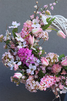 Pink Springia, wiosenny wianek na drzwi