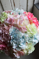 kompozycja w pucharze, Cooler z Pastelowymi Hortensjami, wym.52x46cm