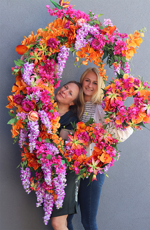 Lawa Glorioza, egzotyczny wianek dekoracyjny, śr.40cm